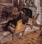 Edouard Vuillard Gold chair Spain oil painting artist